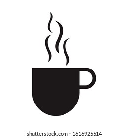 A cup of hot coffe vector icon