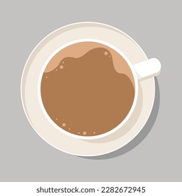 UNA COPA DE CAFÉ CALIENTE