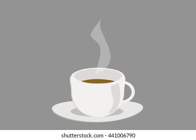Cup of hot coffee