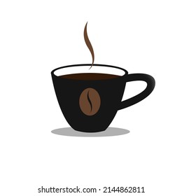 A cup of hot coffee is ready to be enjoyed