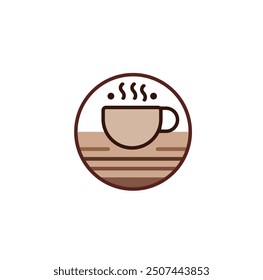 Taza de Ilustración vectorial de café caliente