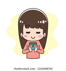 A cup of hot drink