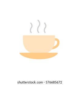 Cup with a hot drink