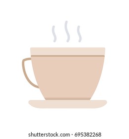 Cup with hot drink