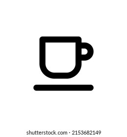 Cup of hot drink coffee or tea icon vector