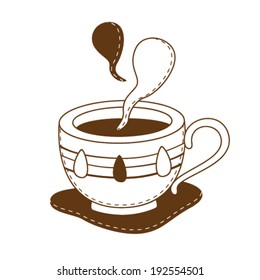 A Cup of Hot Drink Doodle