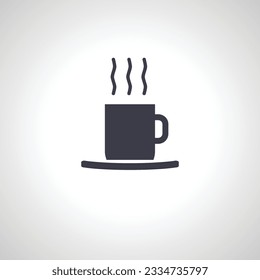 Cup of hot drink icon. Cup of tea or coffee icon