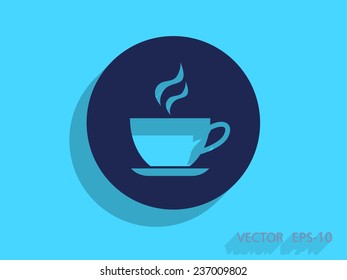Icono de copa caliente, ilustración vectorial