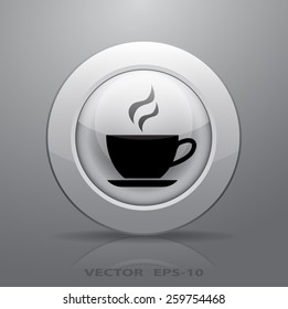Icono de copa caliente, ilustración vectorial