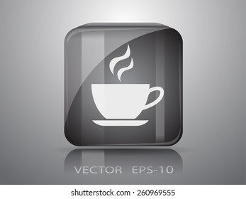 Icono de copa caliente, ilustración vectorial