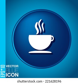 Cup of hot drink sign. Coffee symbol icon. Symbol of hot drink . Icon cafe or diner.