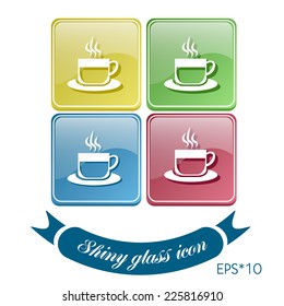 Cup of hot drink sign. Coffee symbol icon. Symbol of hot drink . Icon cafe or diner.