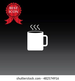 Cup With Hot Drink Single Icon