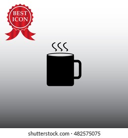 Cup With Hot Drink Single Icon