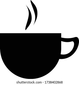 Una taza de bebidas calientes, ilustración vectorial