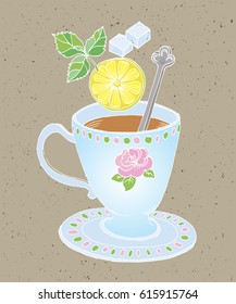 Cup of Hot Lemon Tea