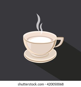 Taza de leche caliente