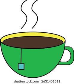A cup of hot tea 