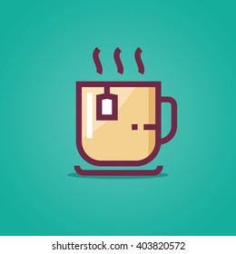 A cup of hot tea