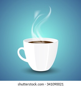 A cup of hot tea or coffee