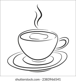 Taza de té o café caliente
