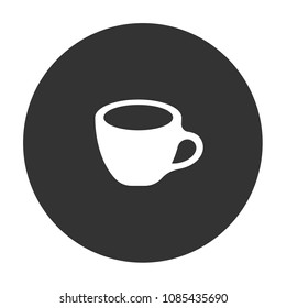 cup of hot tea vector icon, cup of coffee sign