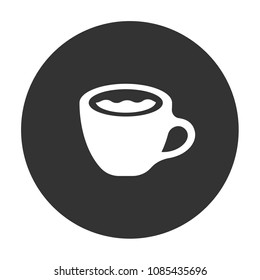 cup of hot tea vector icon, cup of coffee sign
