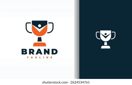 the cup and human symbol logo