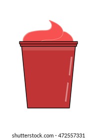 cup with ice cream