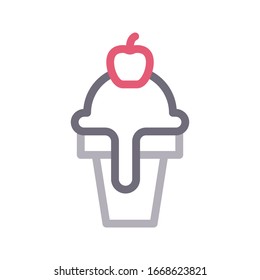 Vektorillustration für Tasse Eis 