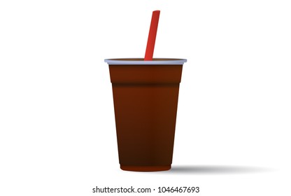 a cup of iced americano black coffee.