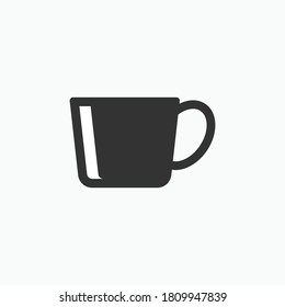 Cup Icon. Beverage Element Symbol - Vector Logo Template.