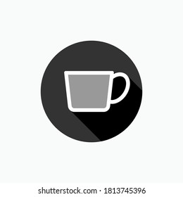 Cup-Symbol. Symbol für Getränke-Elemente - Vorlage für Vektorlogo.
