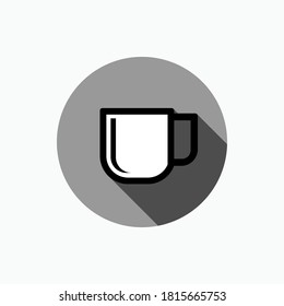 Cup-Symbol. Symbol für Getränke-Elemente - Vorlage für Vektorlogo.