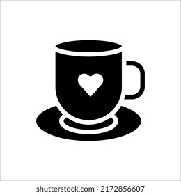Cup icon, Coffee mug vector illustration on white background