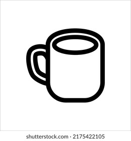 Cup-Symbol, Kaffeebeutel, Vektorgrafik auf weißem Hintergrund