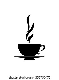 Cup icon. Coffee. Tea. Vector silhouette.