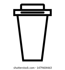 cup icon design vector simple
