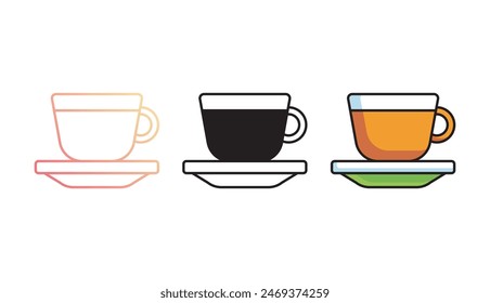 Diseño de icono de copa con fondo blanco ilustración de stock