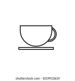 a cup icon. Element for mobile concept and web apps. Thin line  icon for website design and development, app development. Premium icon on white background on white background