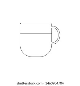 a cup icon. Element of web for mobile concept and web apps icon. Outline, thin line icon for website design and development, app development