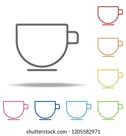 a cup icon. Elements of kitchen in multi color style icons. Simple icon for websites, web design, mobile app, info graphics