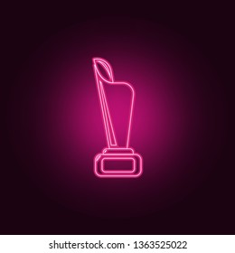cup icon. Elements of Sucsess and awards in neon style icons. Simple icon for websites, web design, mobile app, info graphics