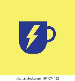 Cup icon with energy