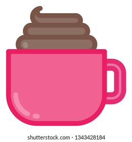 Cup icon with filled line style you can use for all kinds of projects