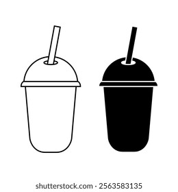 Cup icon for fresh cold drink