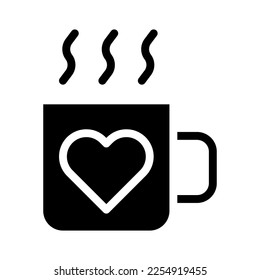 cup icon gradient solid valentine illustration vector element and symbol perfect. Icon sign from modern collection for web.