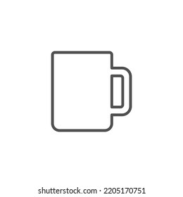 Cup icon. high quality black style vector icon. Coffee mug vector illustration