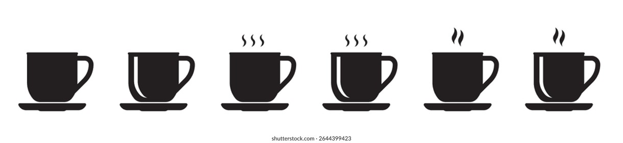 Cup icon. Hot drink icon. Coffee cup icon.