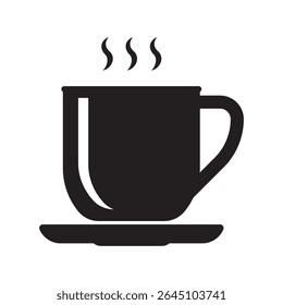 Cup icon. Hot drink icon. Coffee or tea cup. 